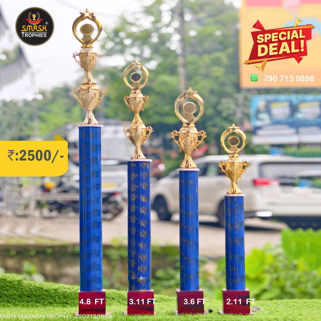 Plastic trophies 33-85-2500 4 BLUE