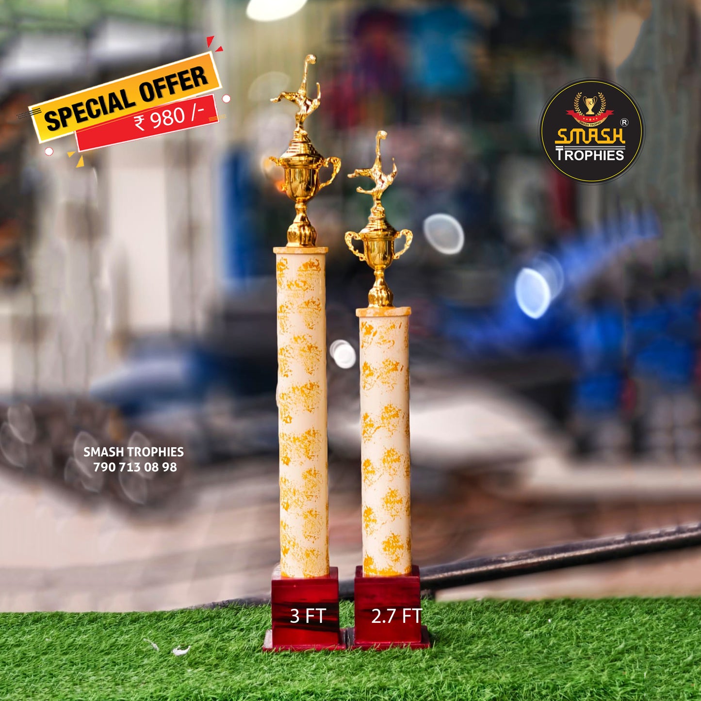 Plastic trophies 108-980 MS WITH