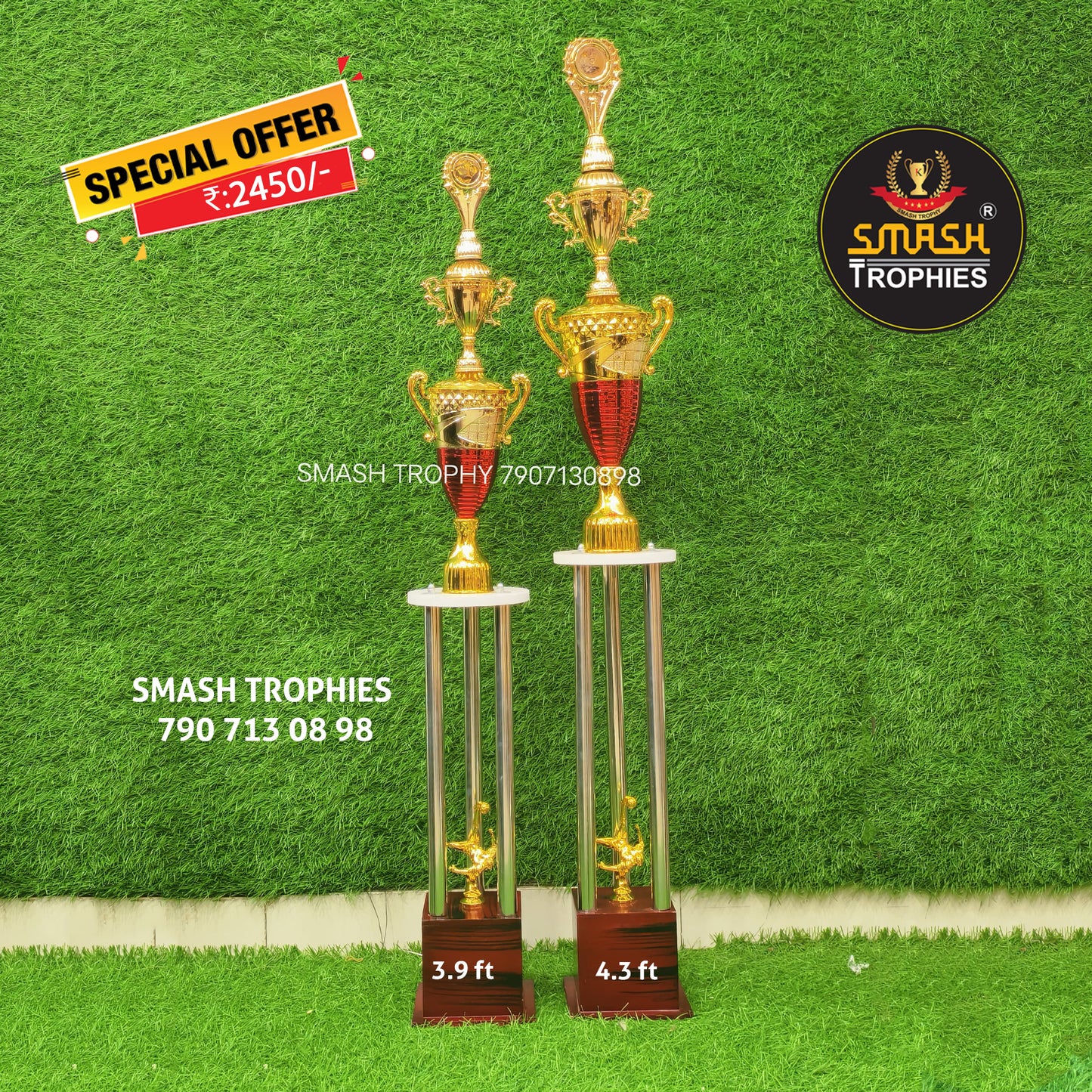 COMBO OFFER Trophies 236-2450 4.3 ft/ 3.9 ft