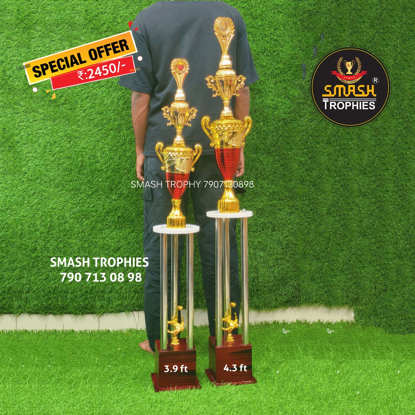 COMBO OFFER Trophies 236-2450 4.3 ft/ 3.9 ft
