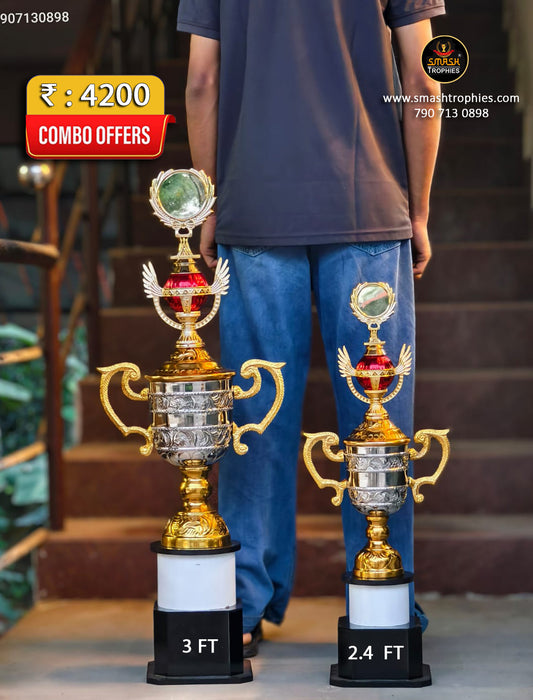 METAL GOLD &SILVER TROPHY MS 28-602 LS-4200
