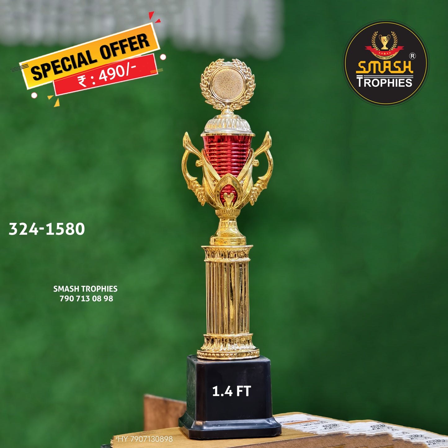 Plastic trophy 324 -1580 M