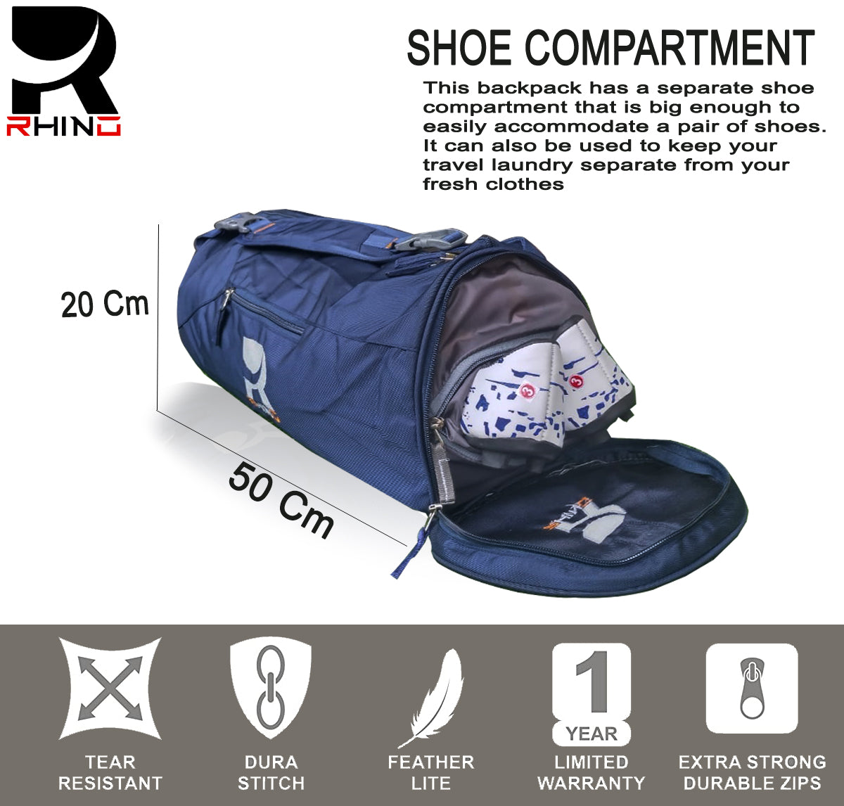 RHINO Duffel Bag BLU