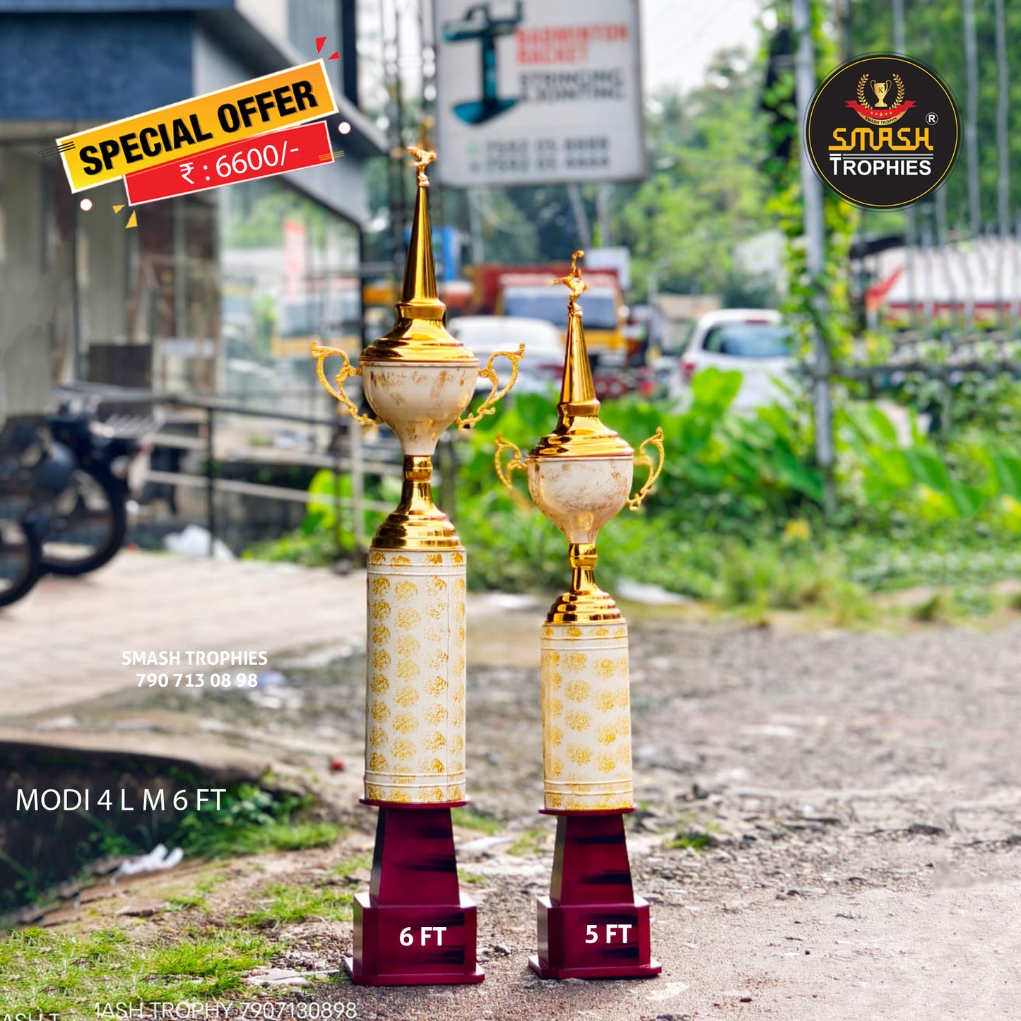 Metal trophies MODI 4 L M 6 FT