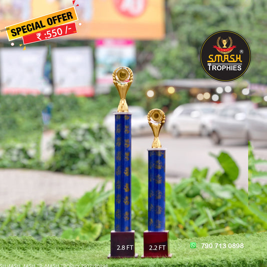 Low price plastic trophies 116 -550 BLU