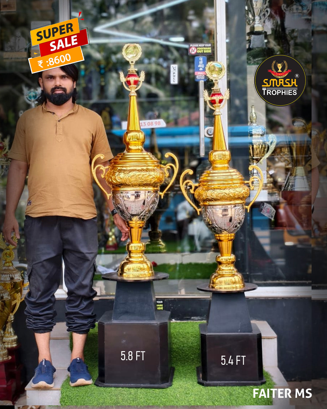 COLOSSAL TOURNAMENT TROPHY OFFER 8600/-