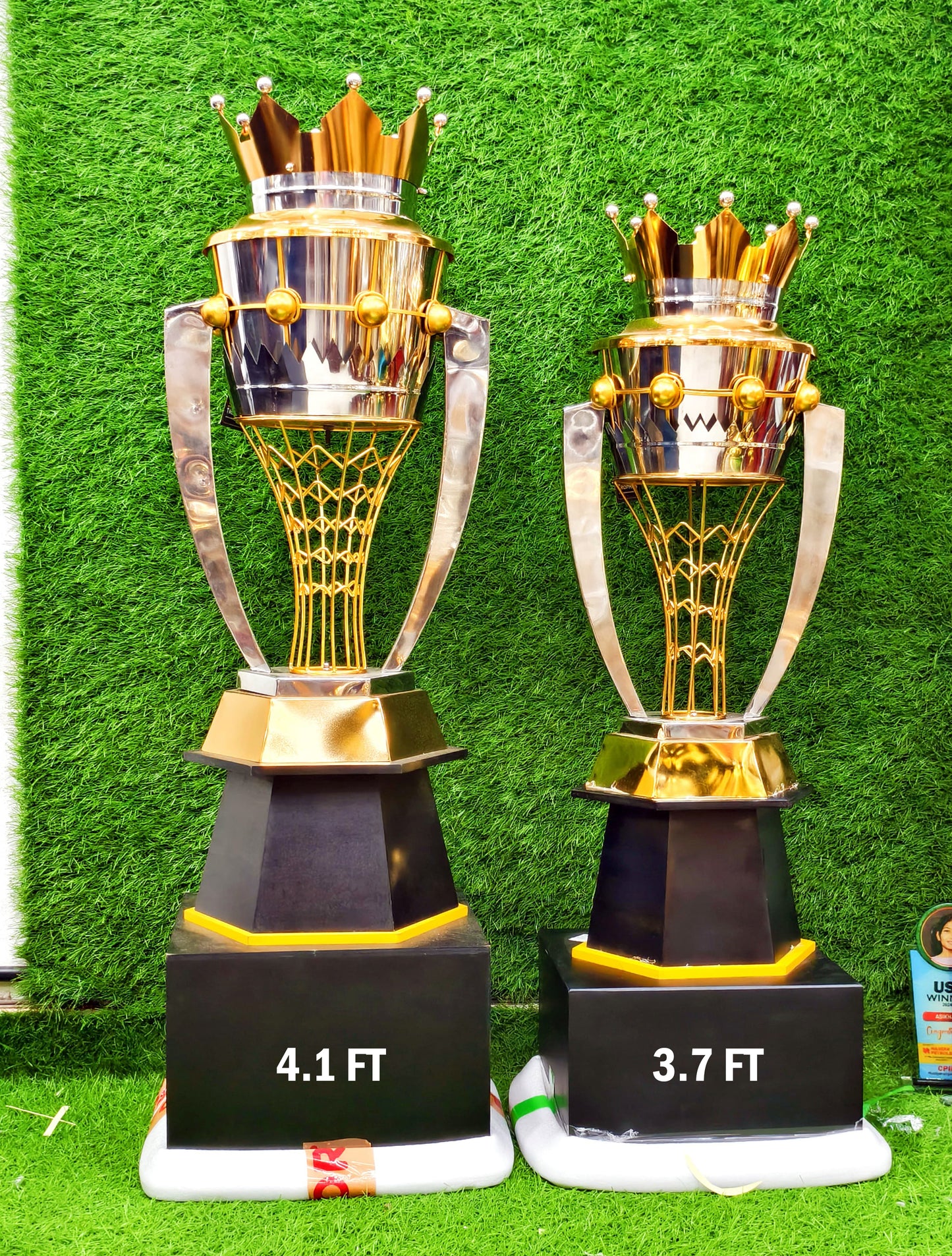 high quality Steel trophy  TOWER LM 4.1 FT /3.7 FT
