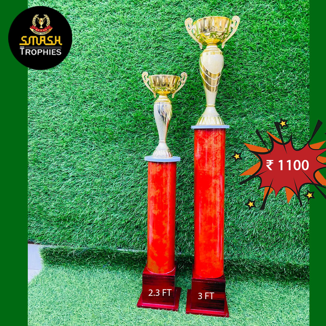 6358 3 FT RED – SMASH TROPHIES