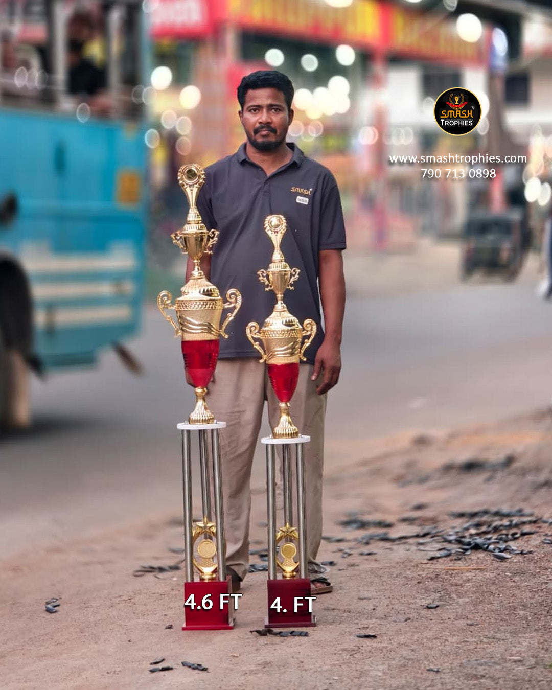 Winner &amp; Runner Tall Trophy Combo @ ₹3,900!