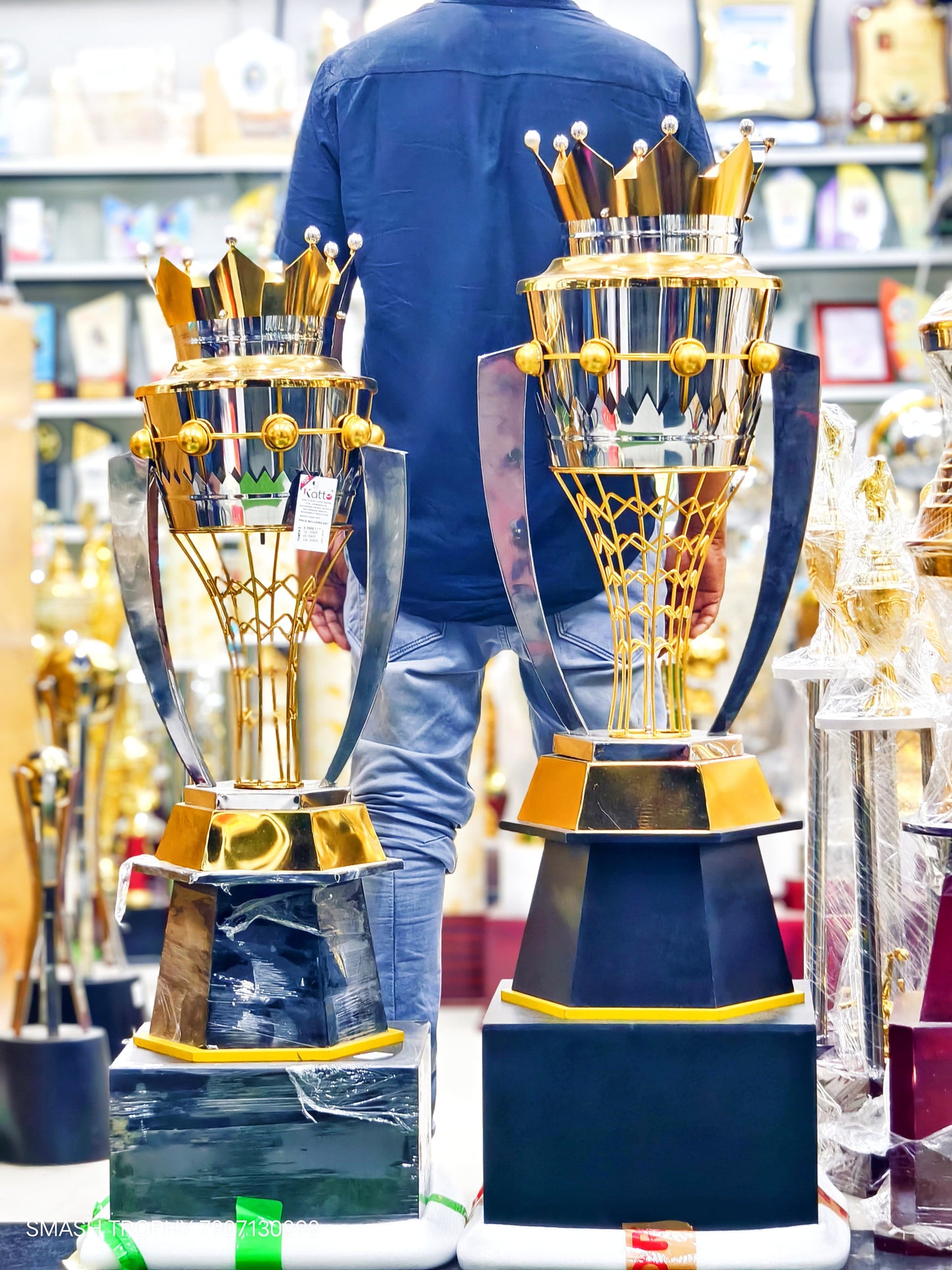 high quality Steel trophy  TOWER LM 4.1 FT /3.7 FT