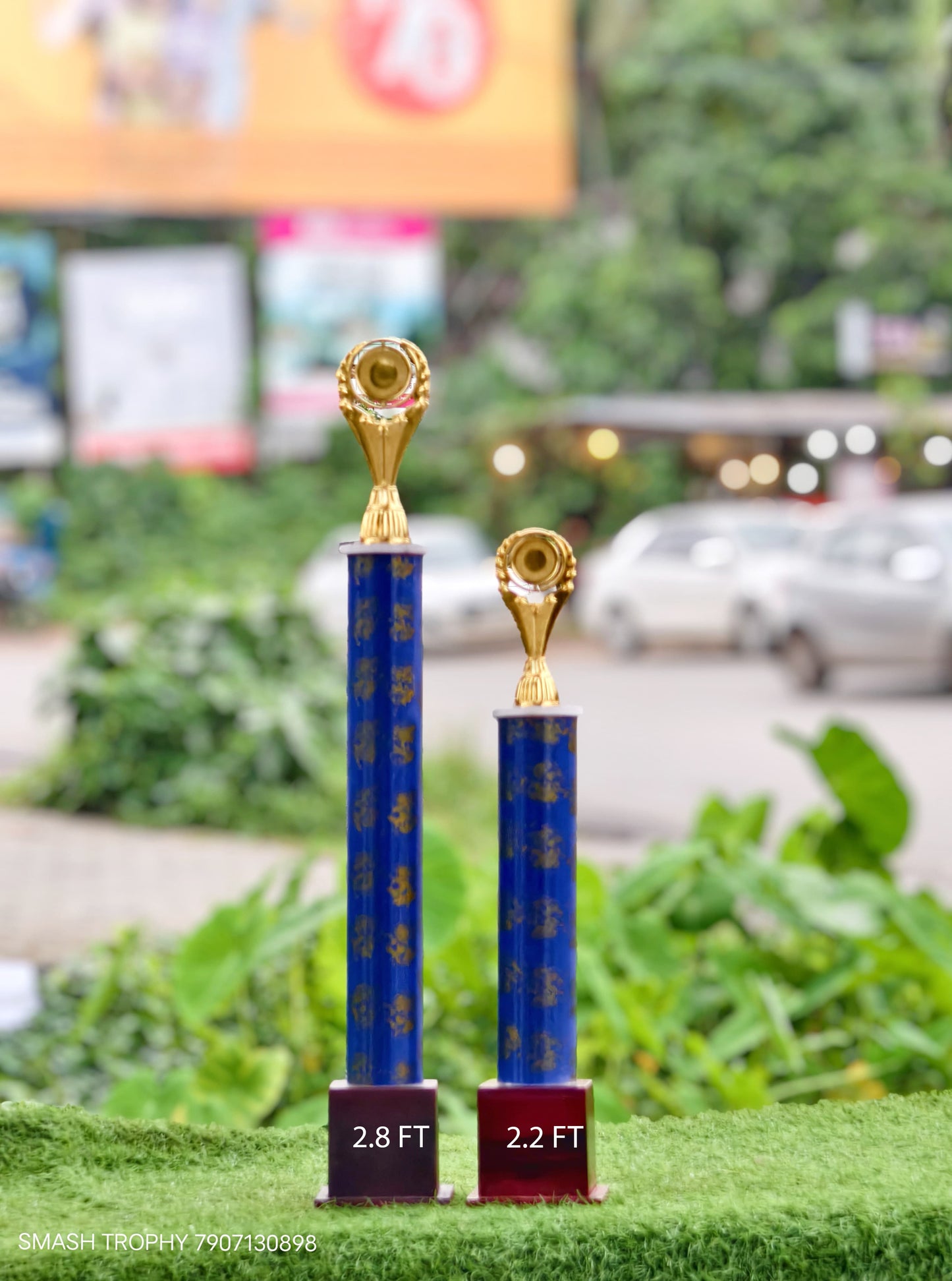 Low price plastic trophies 116 -550 BLU