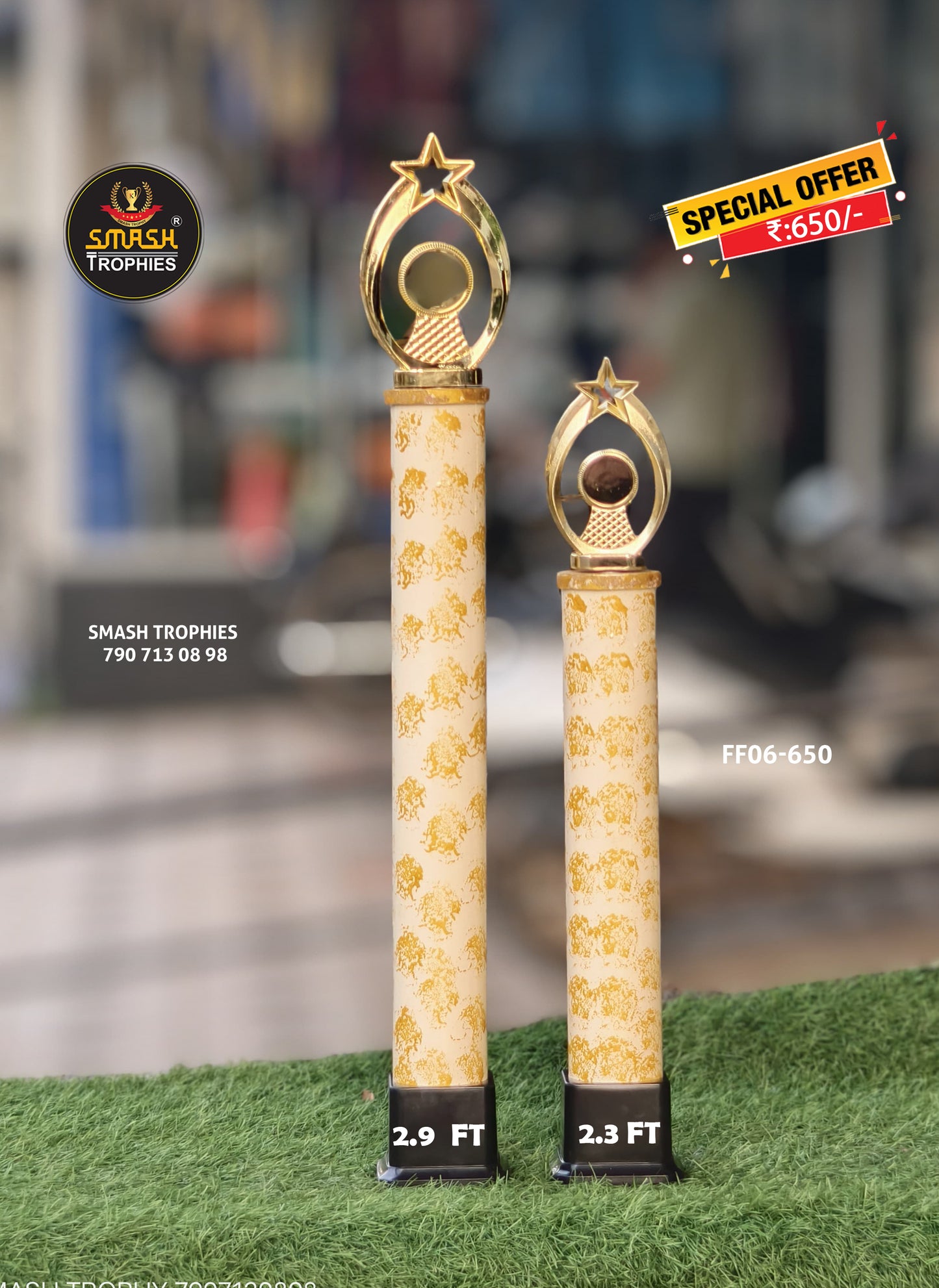 Plastic Trophy FF06-650 WITHE
