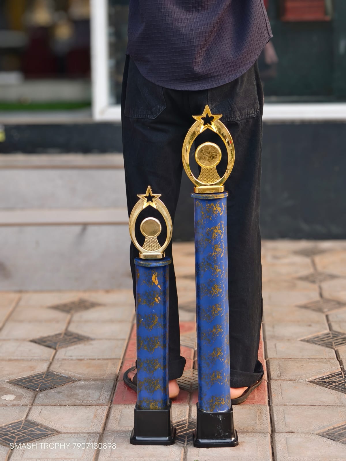 Plastic Trophy FF06-650 BLUE
