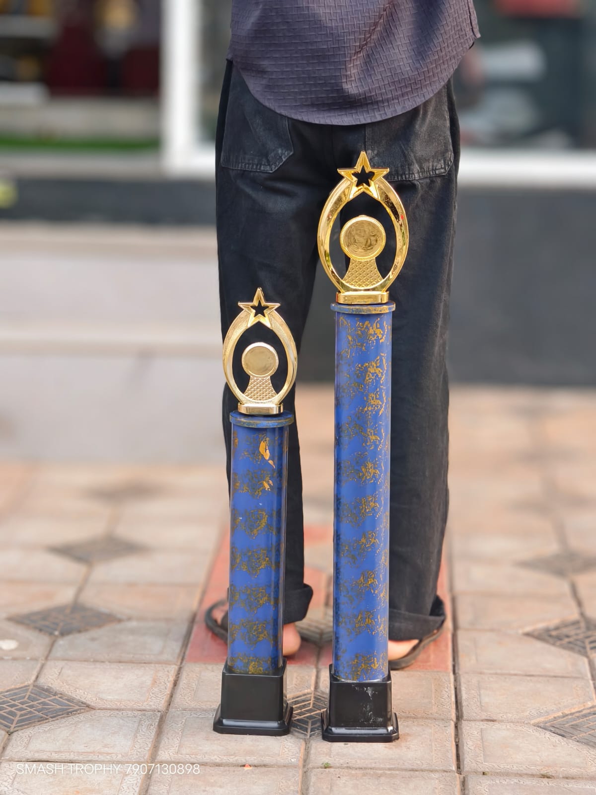 Plastic Trophy FF06-650 BLUE