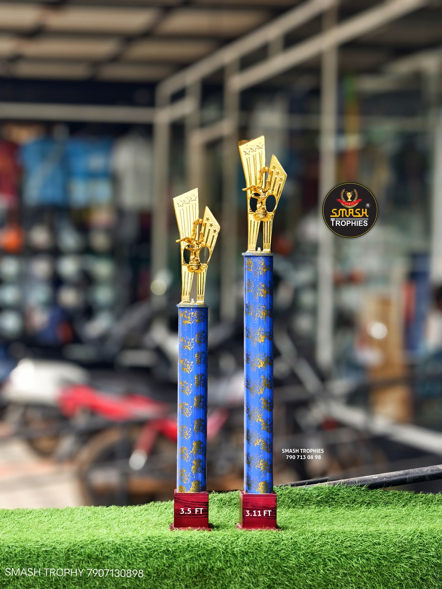 This is Plastic Trophy  FM 11 BLUE