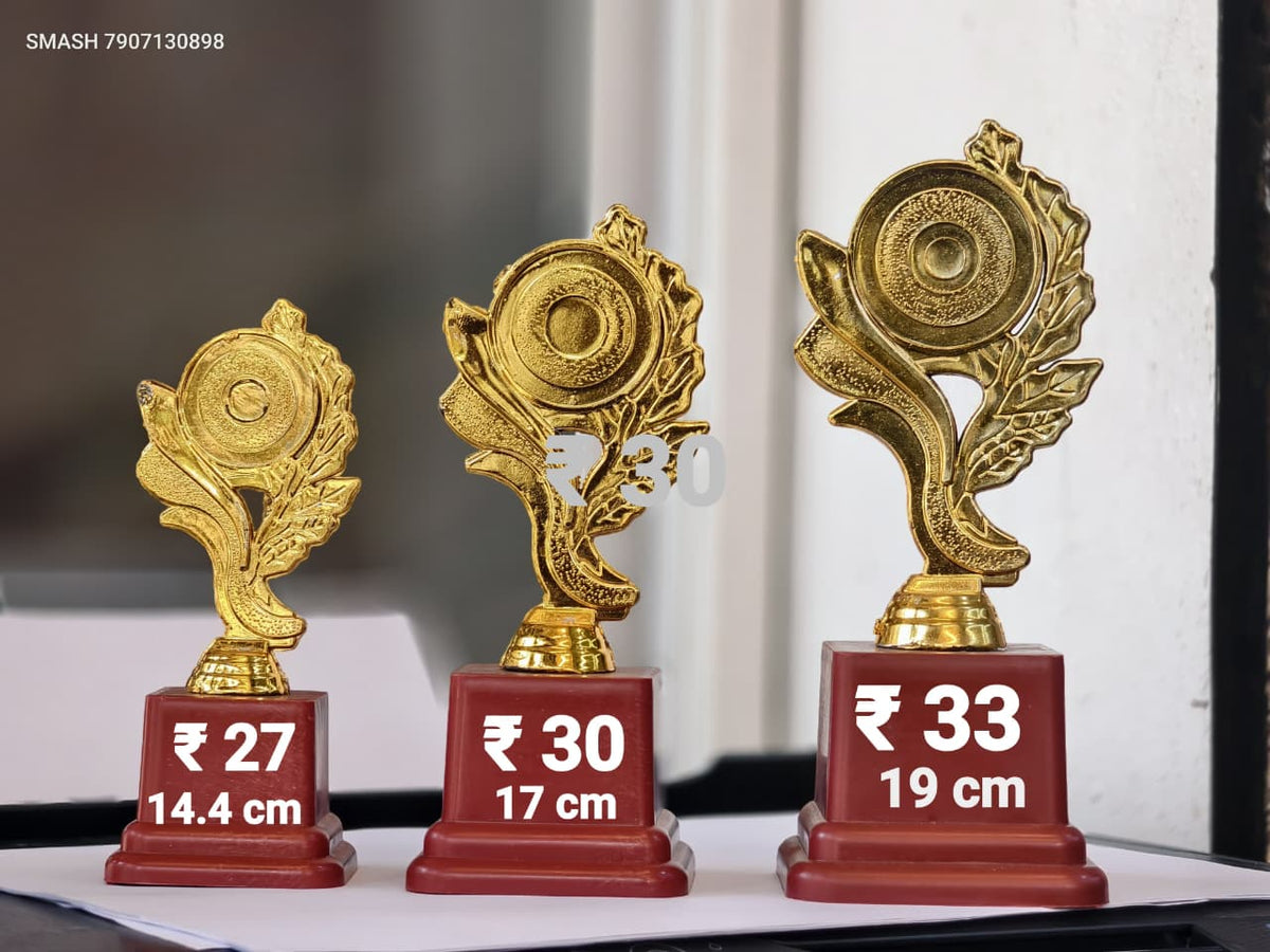 FLAG TROPHY 19 CM 7903 L Trophy Set (Pack of 3) 85