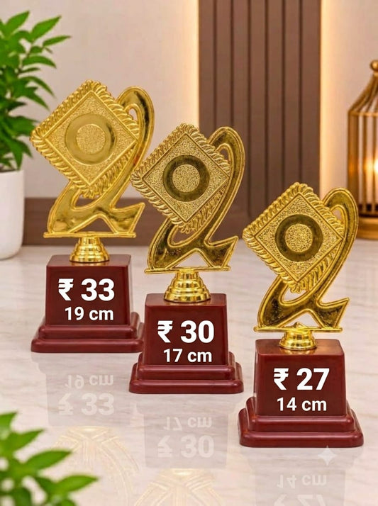 FLAG TROPHY 19 CM FLAGE 9801 L Trophy Set (Pack of 3) 85