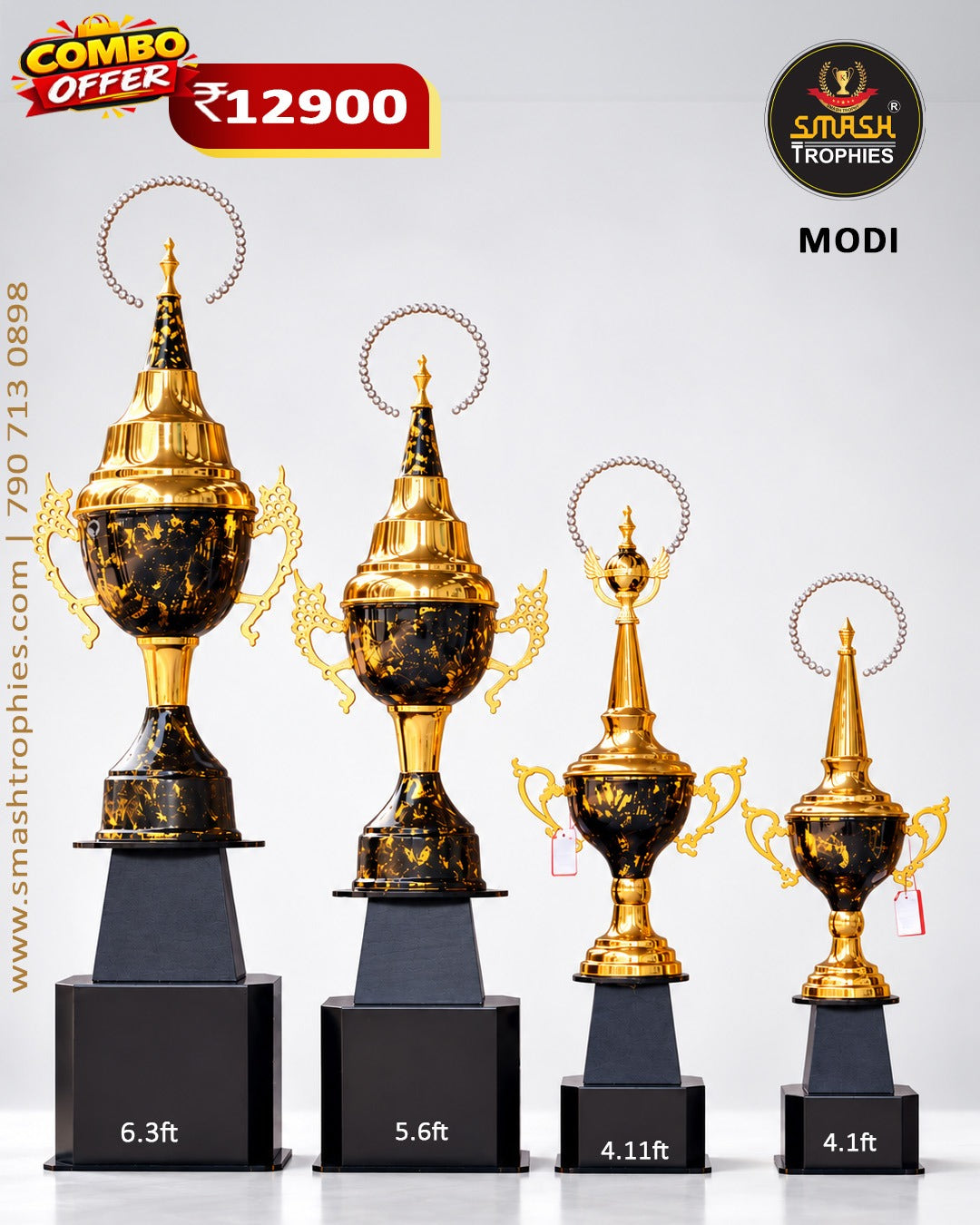 4 COMBO trophy OFFER PRICE: ₹12,900/-