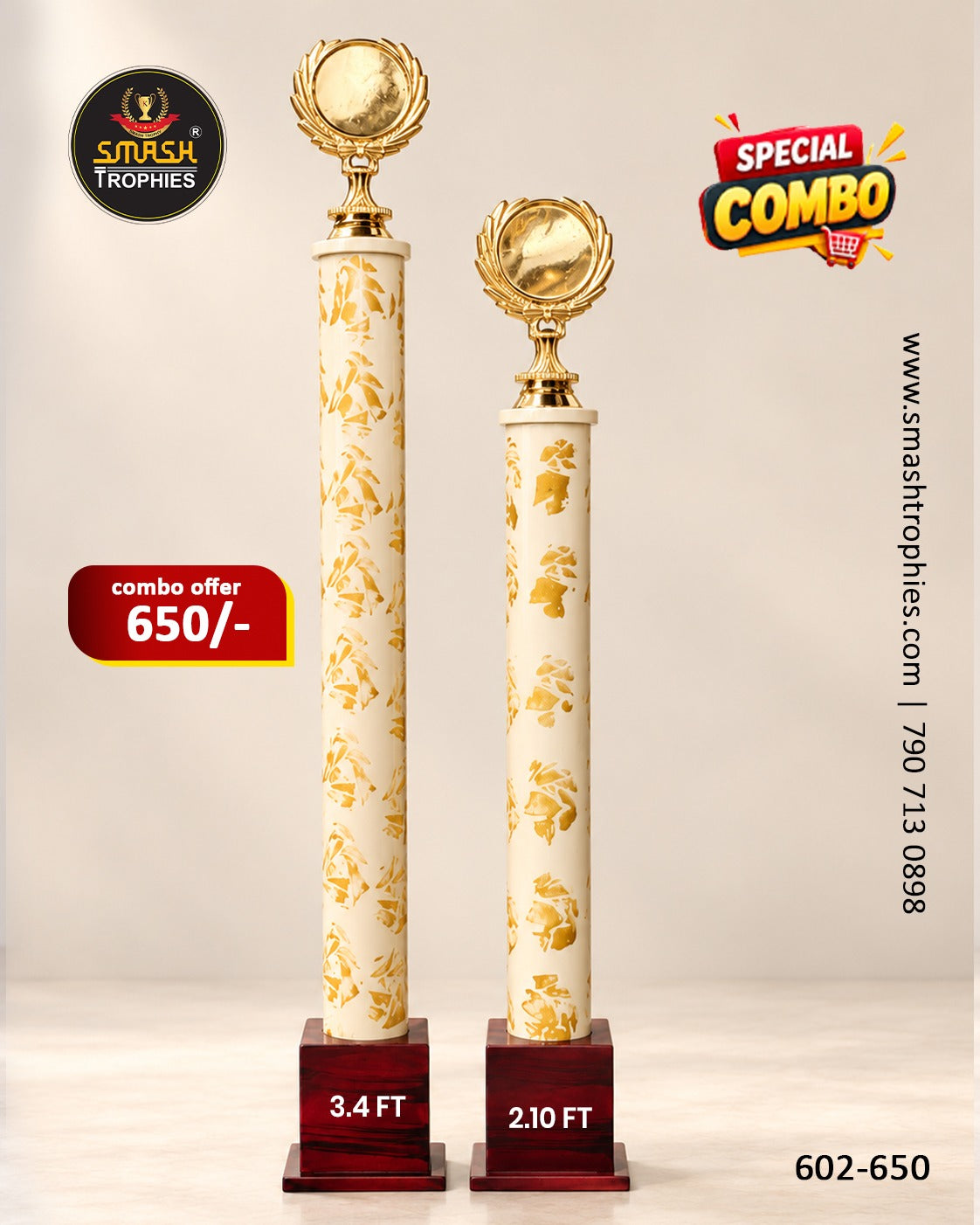 Plastic 2 Combo Trophy  602-650