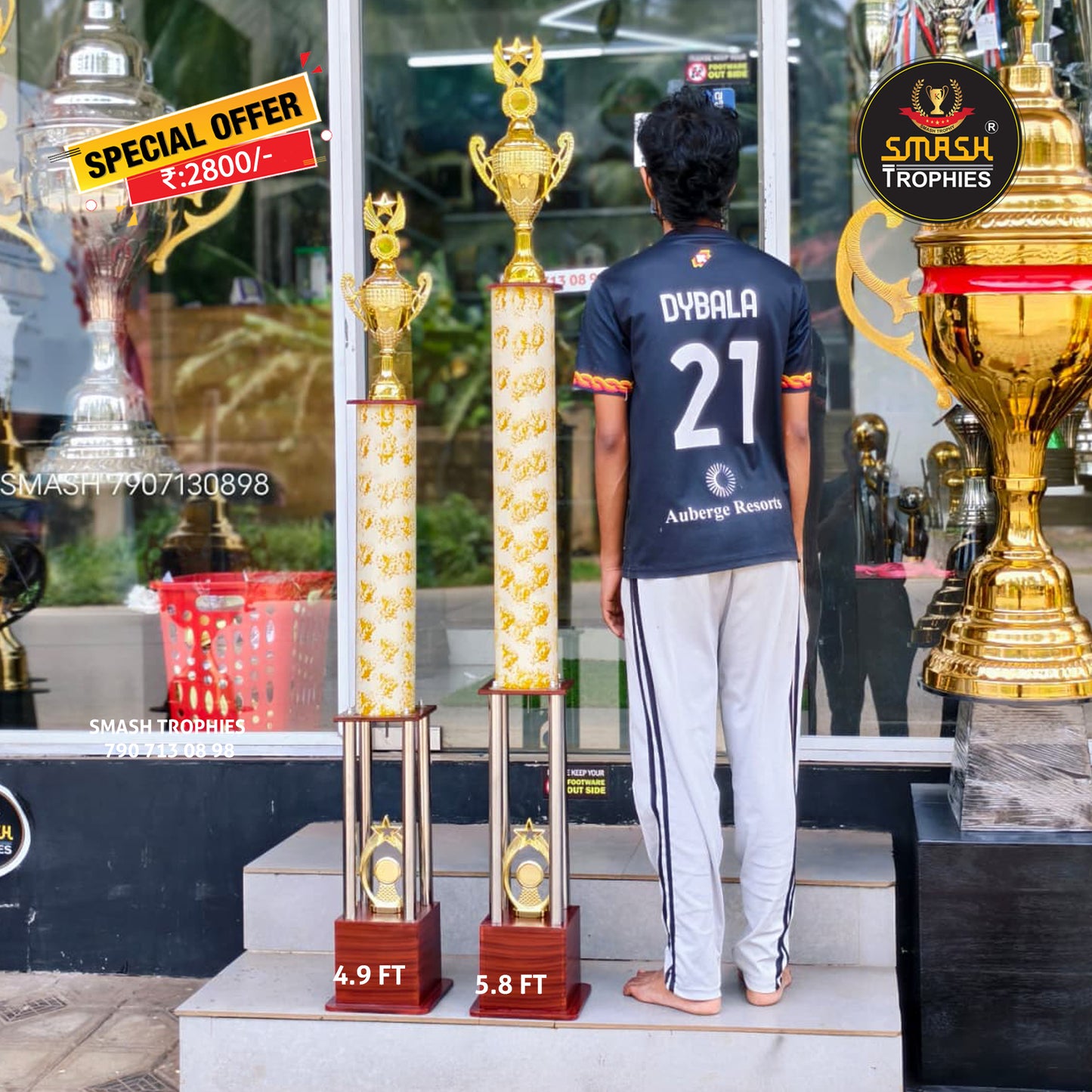 MS750-2800 Plastic trophies white