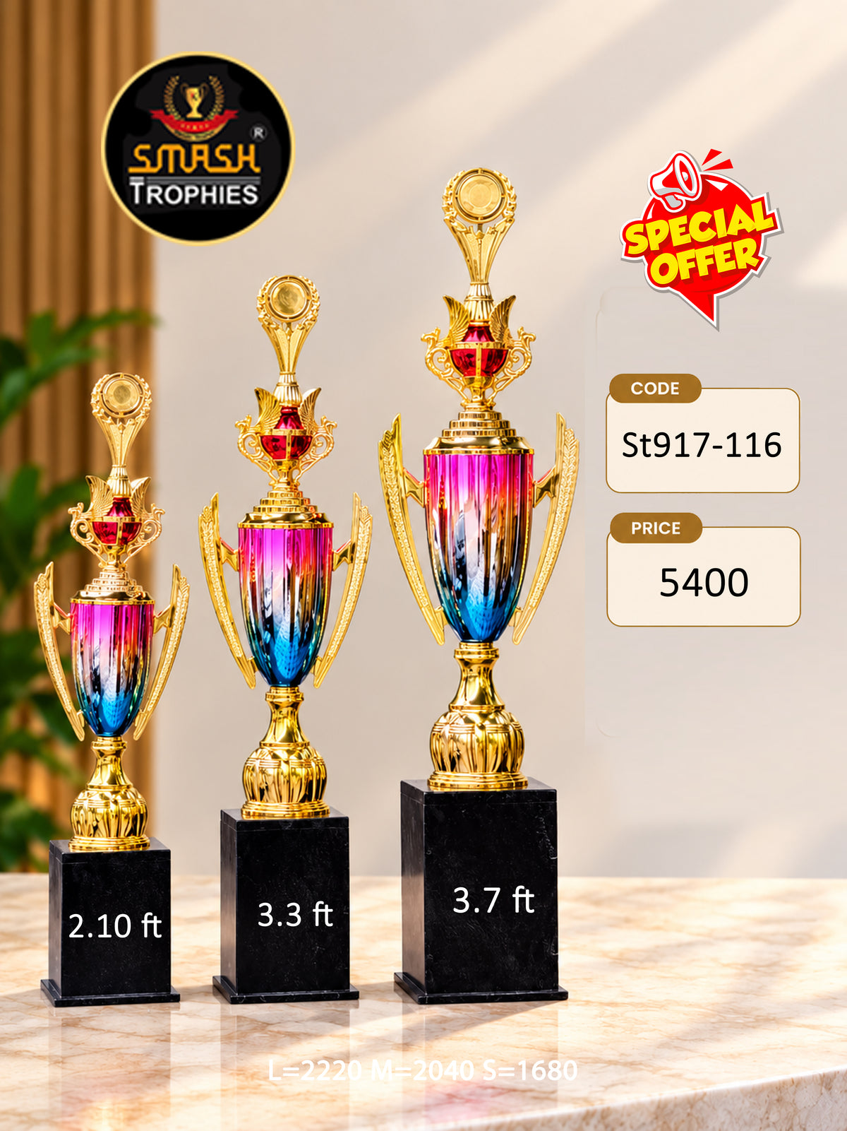 FIBER TROPHY 3 COMBO 917 LMS /- 5400