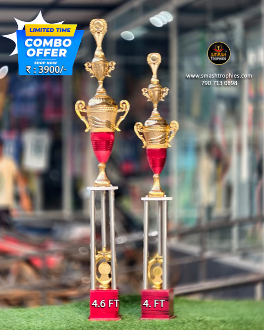 Winner &amp; Runner Tall Trophy Combo @ ₹3,900!