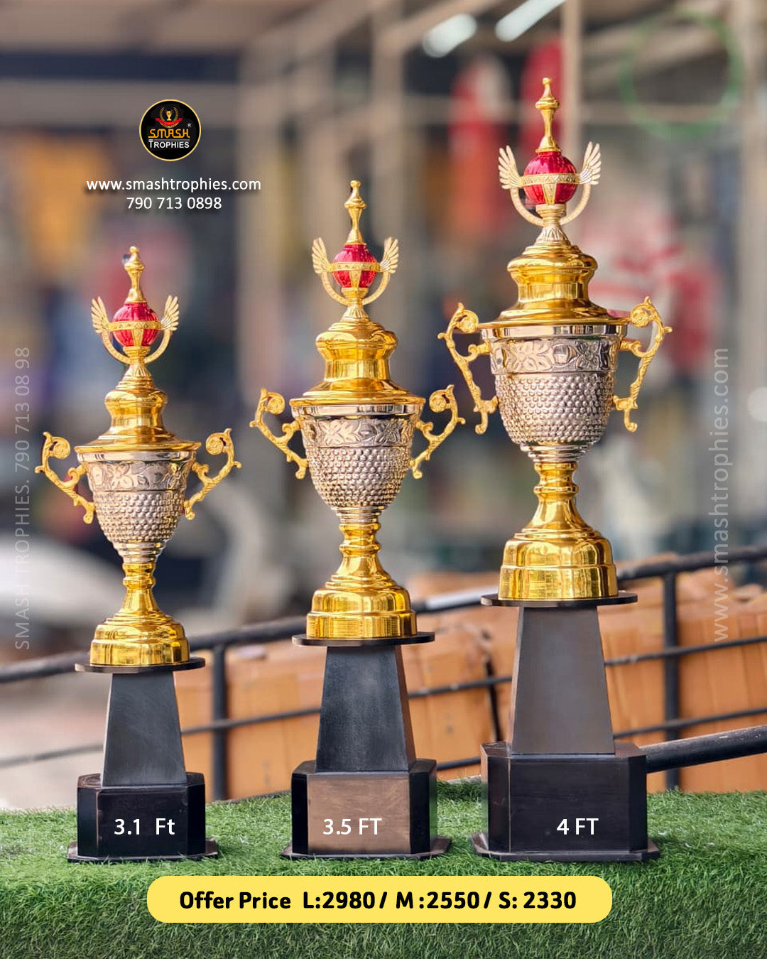 GRAND PODIUM SET OFFER (TOP 3 TROPHIES)7200